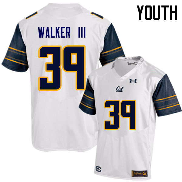 Youth #39 Ricky Walker III Cal Bears (California Golden Bears College) Football Jerseys Sale-White - Click Image to Close